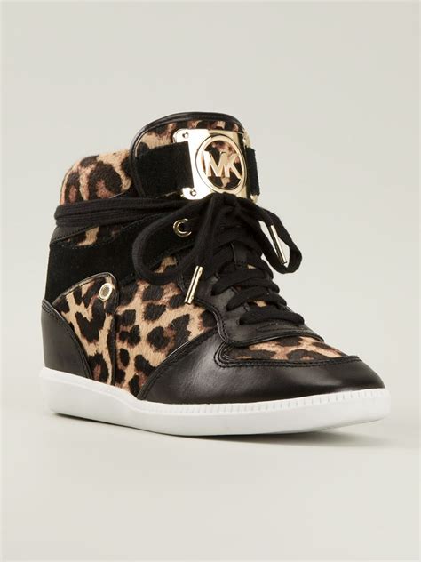 michael kors black leopard|Michael Kors leopard print shoes.